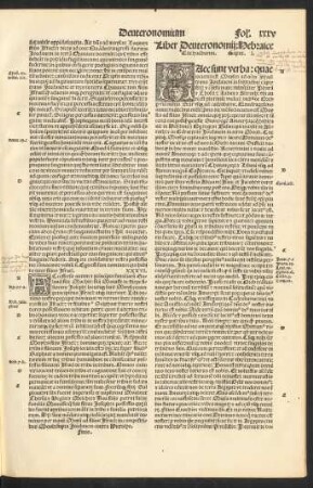 Liber Deuteronomii: Hebraice Elle hadbarim.