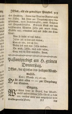513-517, Text; Eingang; Gebet