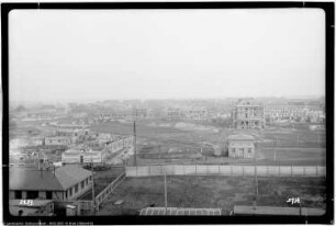 Rössen, Gesamtblick der Kolonie von Bau Me 24 Verwaltungsgebäude und Laboratorium, Me 129