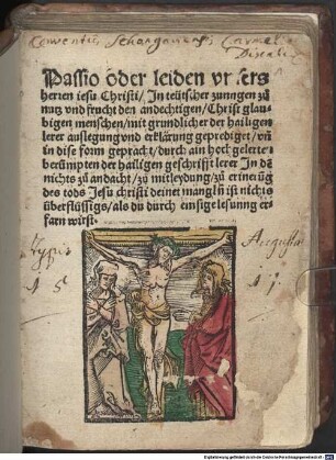 Passion oder Leiden unsers Herrn Jesu Christi