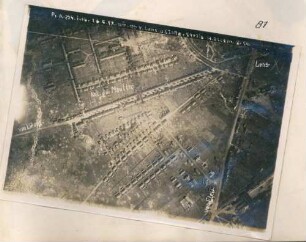 Foto des Geländes am Westrand von Lens um die "Kolonie du Moulin" (Luftbild)