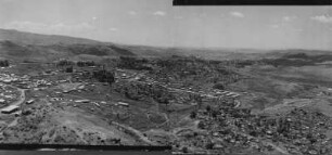 Blick auf Gondar : Blick auf die Stadt Gondar von einer Anhöhe aus