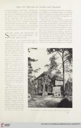 Some open-air museums in Sweden and Denmark