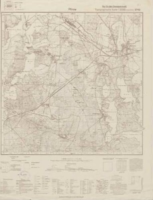 2742 Mirow, Topographische Karte 1:25000 (4cm - Karte)