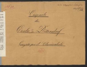 Konzerte; cemb, strings; A-Dur; L 32