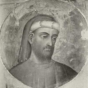 Tondo mit dem Brustbild des heiligen Cosmas