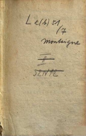 Michael Montaigne's Gedanken und Meinungen über allerley Gegenstände, 7
