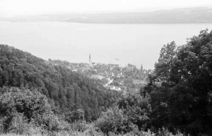 Überlingen, Haldenhof: Blick von oben auf Sipplingen