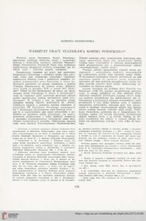 34: Warsztat Pracy Stanisława Kostki Potockiego
