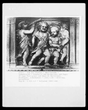 Kanzelkorb mit Puttenreliefs — Puttenreliefs