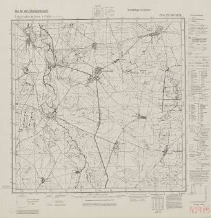 2985 Schuromin, Topographische Karte 1:25000 (4cm - Karte)