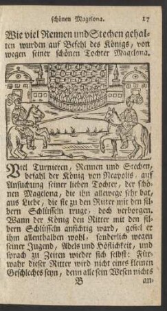 Wie viel Rennen und Stechen gehalten wurden auf Befehl des Königs ...