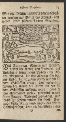 Wie viel Rennen und Stechen gehalten wurden auf Befehl des Königs ...