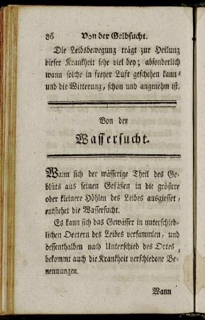 Von der Wassersucht.