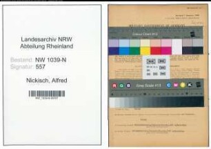 Entnazifizierung Alfred Nickisch , geb. 17.11.1892 (Angestellter)