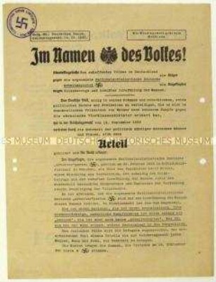 Flugblatt der SPD gegen die NSDAP und Aufruf zur Reichstagswahl 1930