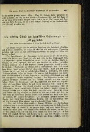 ¬Die¬ moderne Schule den bedenklichen Erscheinungen der Zeit gegenüber