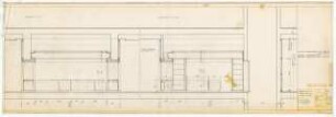 Hochschulbibliothek, Karlsruhe Neubau: Schnitte Ausgaben, 1.OG, 2.OG, 3.OG, 1:20