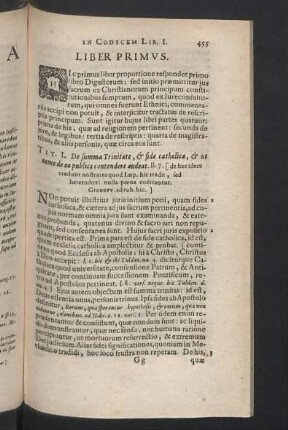 Liber Primus - Liber Secundus.