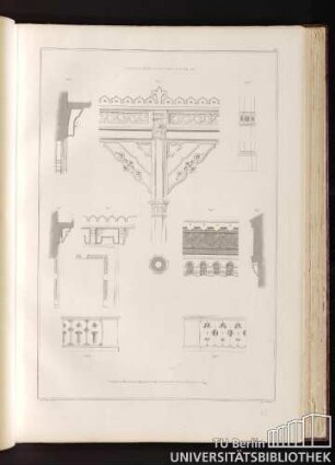 10. Details zum Entwurf auf Bl. IX. Fig. 1. Fig. 2. Fig. 3. Fig. 4. Fig. 5. Fig. 6. Fig. 7. Fig. 8. Fig. 9.