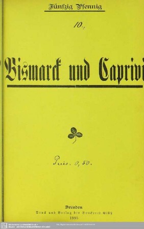 Bismarck und Caprivi