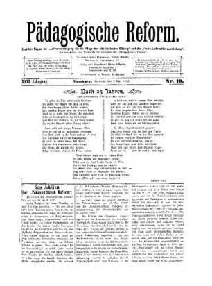 "Zum Jubiläum der Pädagogischen Reform"