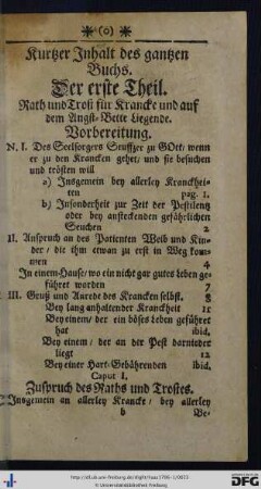 Kurtzer Inhalt des gantzen Buchs.