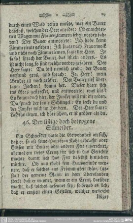 46. Der listige doch betrogene Schneider