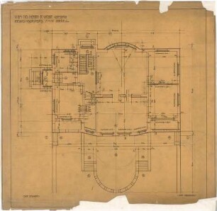 Billing, Hermann; Gernsbach, Scheffelstr. 1; Villa Weber - Grundriss EG