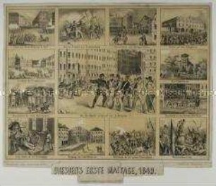 Dresdens erste Maitage 1849 - Bilderbogen