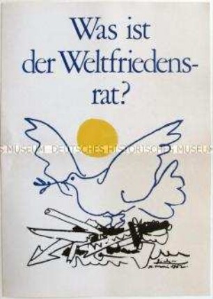 Sonderdruck zu den Aufgaben und Zielen des Weltfriedensrates