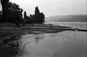 Wangen: Ausgetrockneter Untersee bei Wangen, Sandstrand
