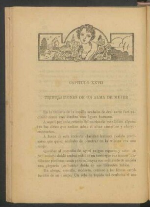 Capítulo XXVII - Tribulaciones de un alma de mujer
