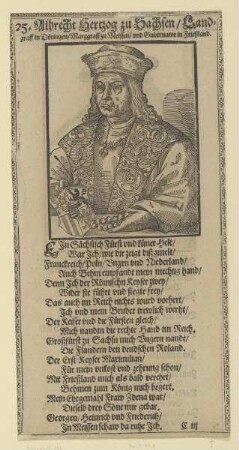Bildnis des Albrecht III. von Sachsen