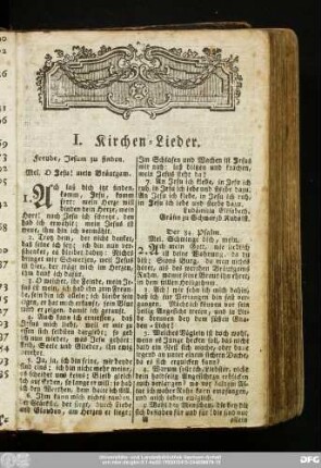 I. Kirchen-Lieder.