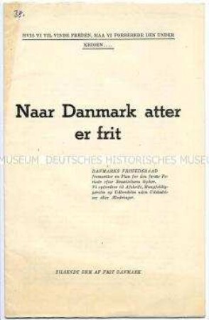 Programm des Dänischen Freiheitsrates für die Zeit nach der Befreiung (in dänischer Sprache)