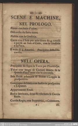 Scene E Machine, Nel Prologo