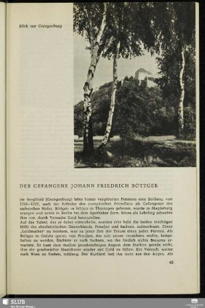 Der Gefangene Johann Friedrich Böttger