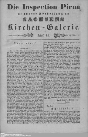 Ruppendorf, Schellerhau, Dippoldiswalda, : 46. Lieferung