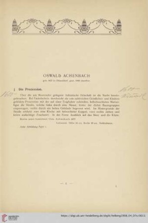 Ölgemälde (Nr. 1-54)