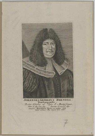 Bildnis des Johannes Georgivs Brendel