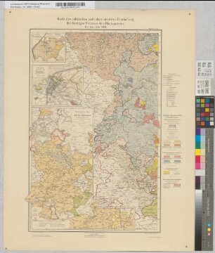 Karte der politischen und administrativen Einteilung der heutigen preußischen Rheinprovinz für das Jahr 1789, Blatt VI: Trier