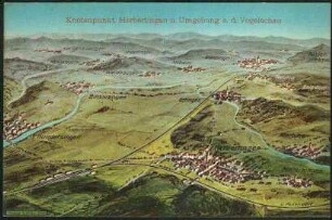 Knotenpunkt Herbertingen u. Umgebung a. d. Vogelschau