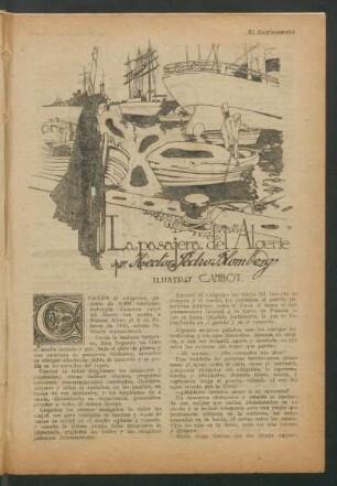 La pasajera del "Algerie" : Ilustró Cambot.