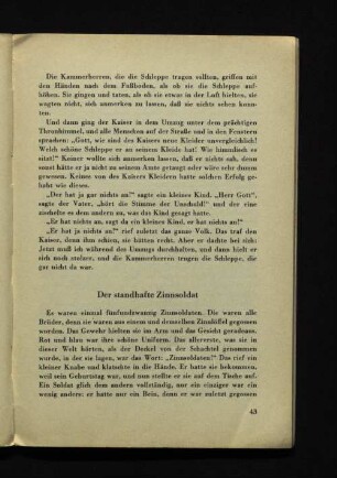 Der standhafte Zinnsoldat