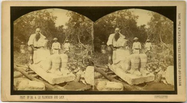 Excavation of the Chac-Mool.