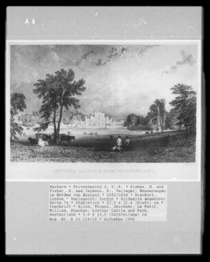 Wanderungen im Norden von England, Band 1 — Bildseite gegenüber Seite 74 — Lowther Castle and Park, Westmorland