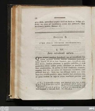 Sectio II. De Fiure Filii Feudum Retrahendi.