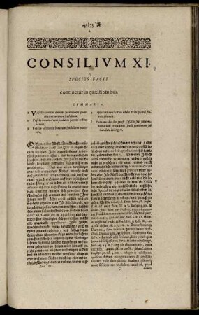 Consilium XI. - Consilium XX.