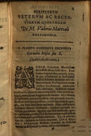 M. Val. Martialis